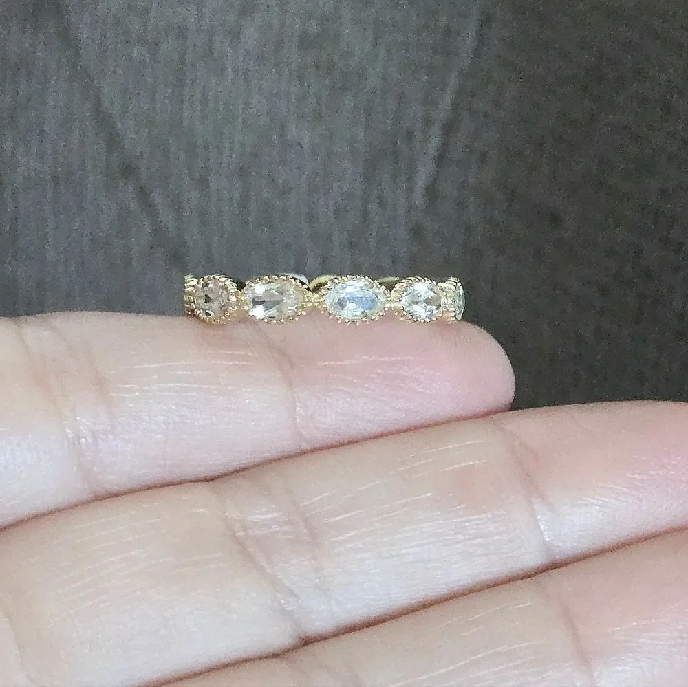 Shaanti Multi Ellipse White Topaz Ring💍 - NWT